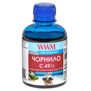 Чернила WWM C49 аналог Canon GI-490C, 200г Cyan C49/C